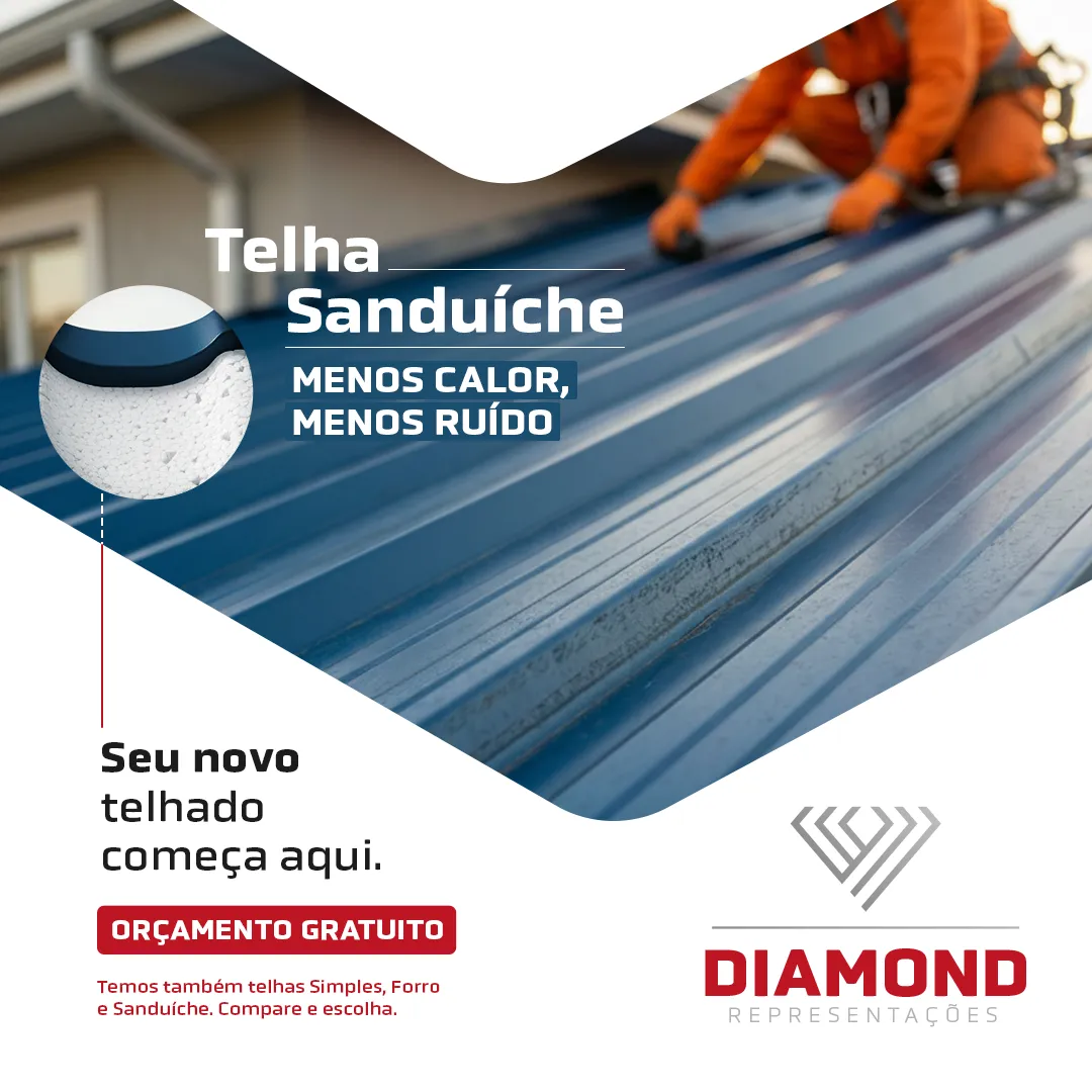 Anúncio da Diamond, formato quadrado.