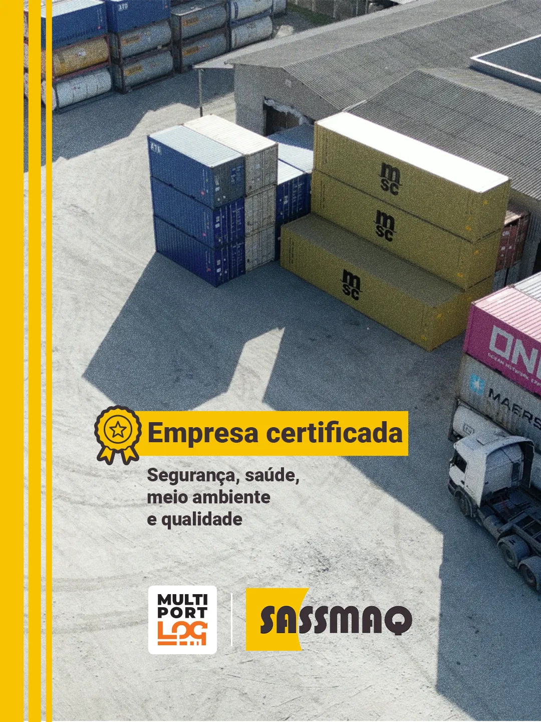 Post da Multiportlog sobre a certificação da empresa.