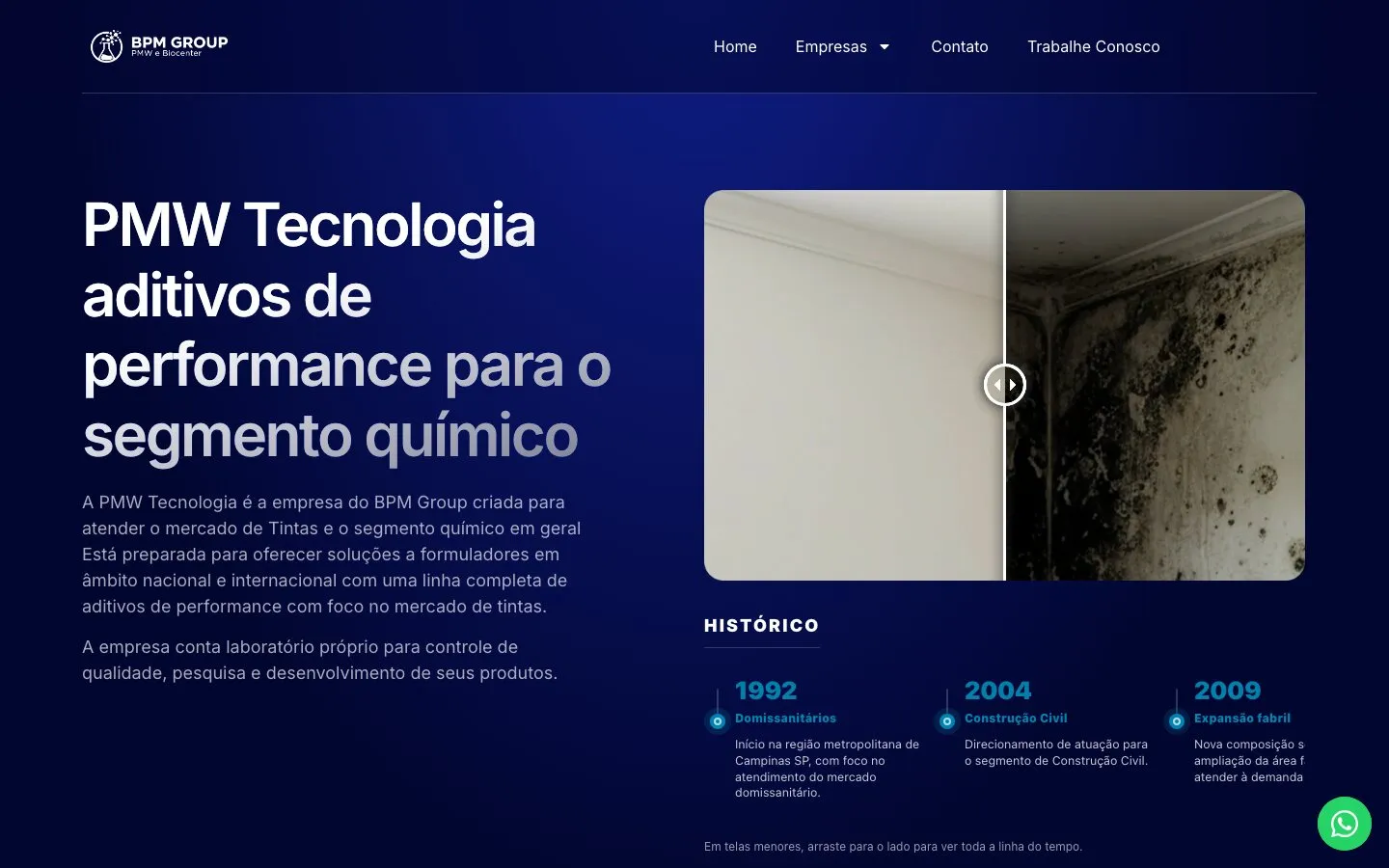 Página da PMW Tecnologia no site do BPM Group.